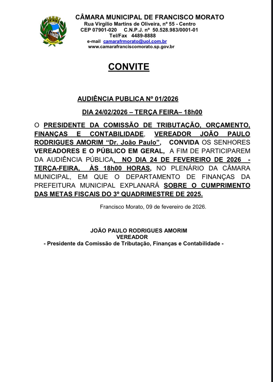 AUDIÊNCIA PÚBLICA 01/2026