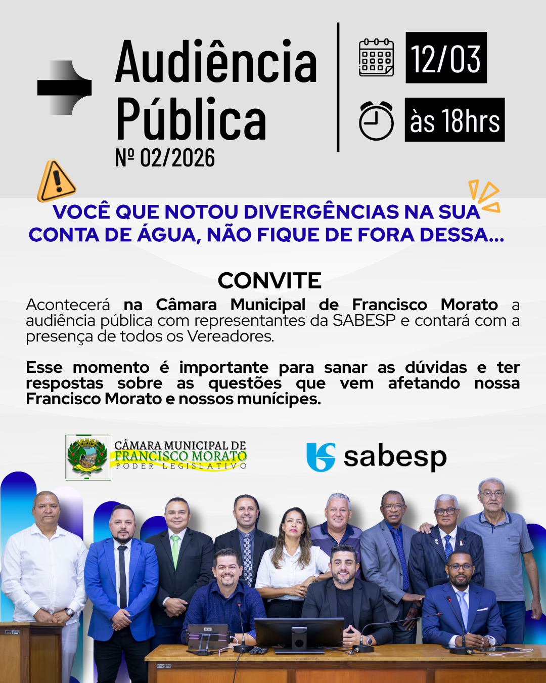AUDIÊNCIA PÚBLICA COM A SABESP
